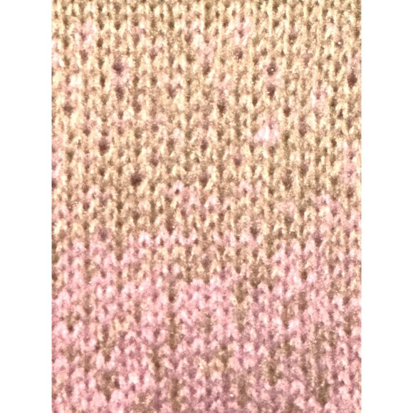 CCC Brown Tan Classy City Chicks Size Large Open Knit Cardigan Cozy Streetwear - Picture 6 of 10